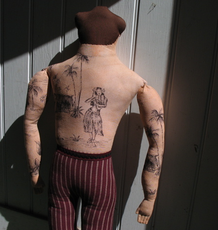 I sewed up 4 dolls. One, I managed to spill ink on- ink that does not I sewed up 4 dolls. One, I managed to spill ink on- ink that does not